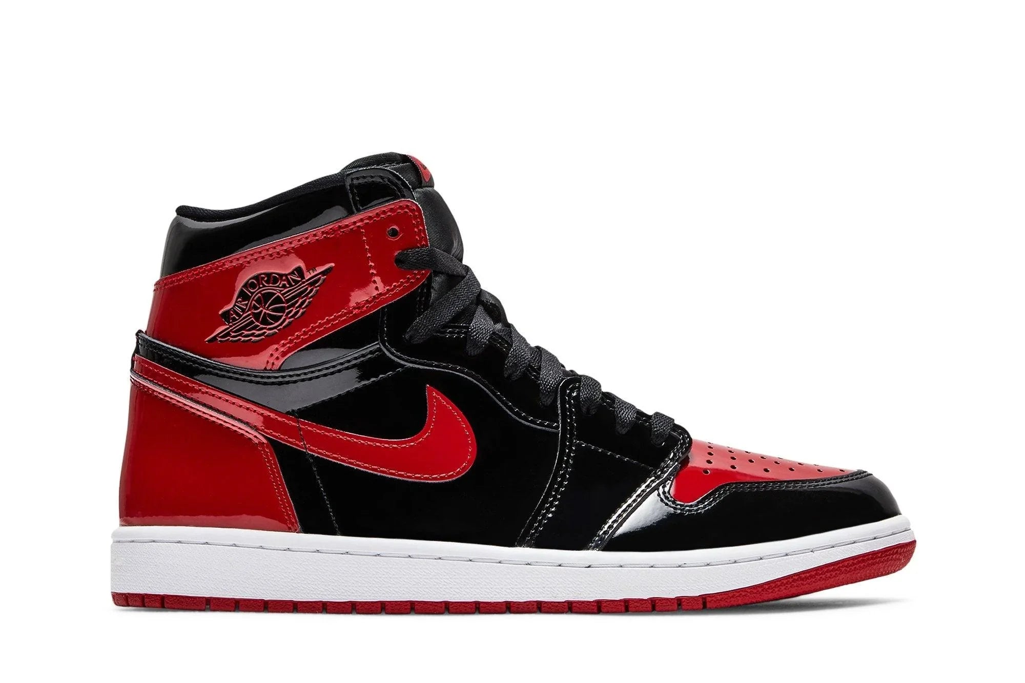 Air Jordan 1 High Patent Bred Rouge