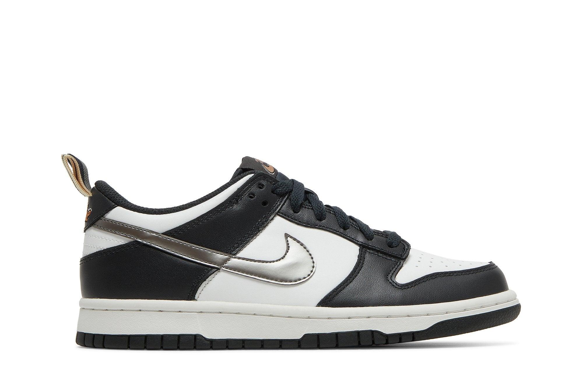 Nike Dunk Low GS Noir/Blanc Métallisé