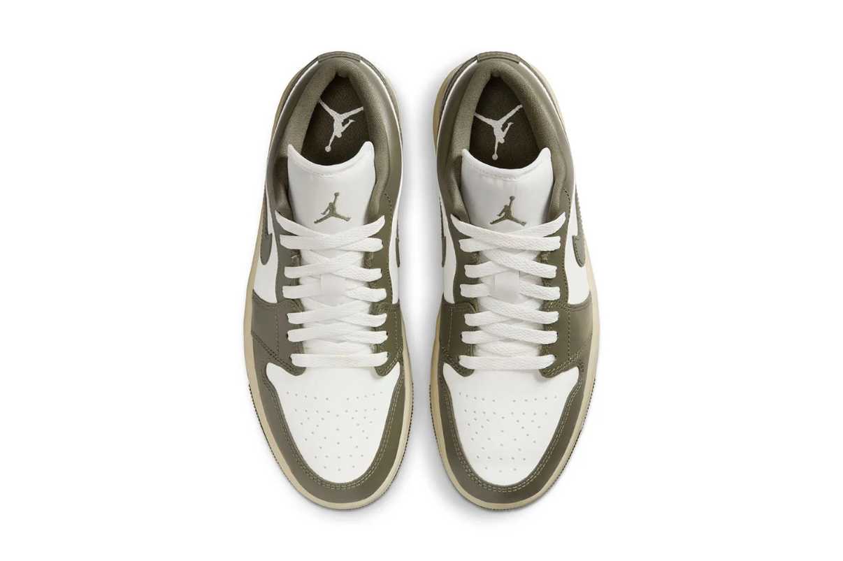 Air Jordan 1 Low Medium Olive Vert