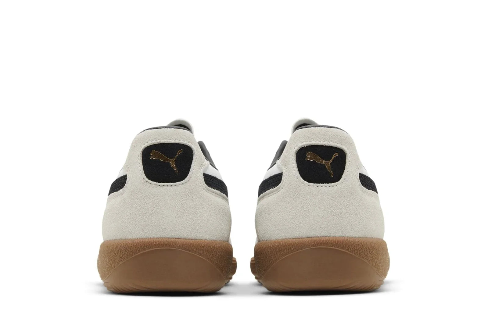 Puma Palermo Cuir Blanc Gris Vapeur Gomme