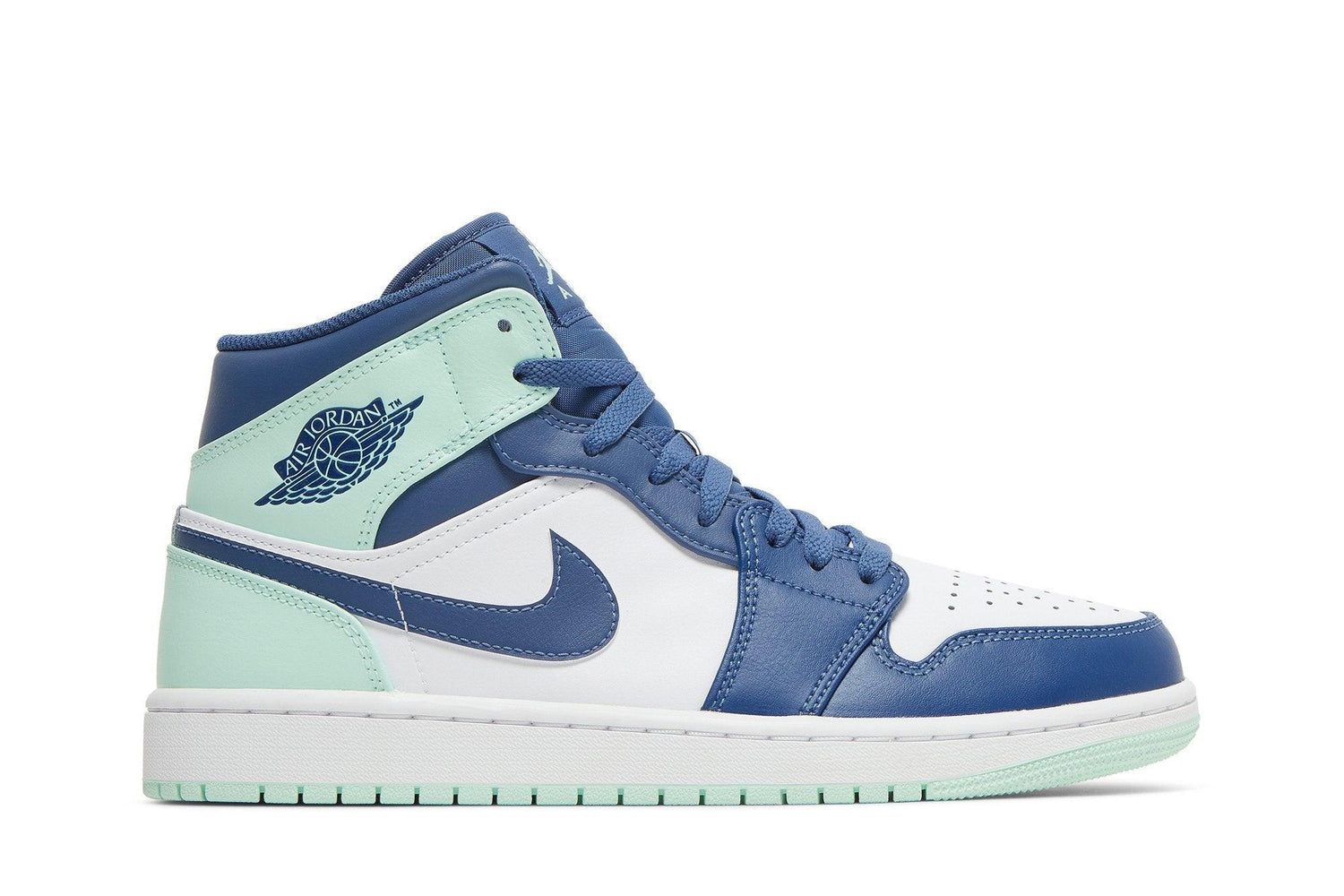Air Jordan 1 Mid Aqua Bleu Teinte Vert