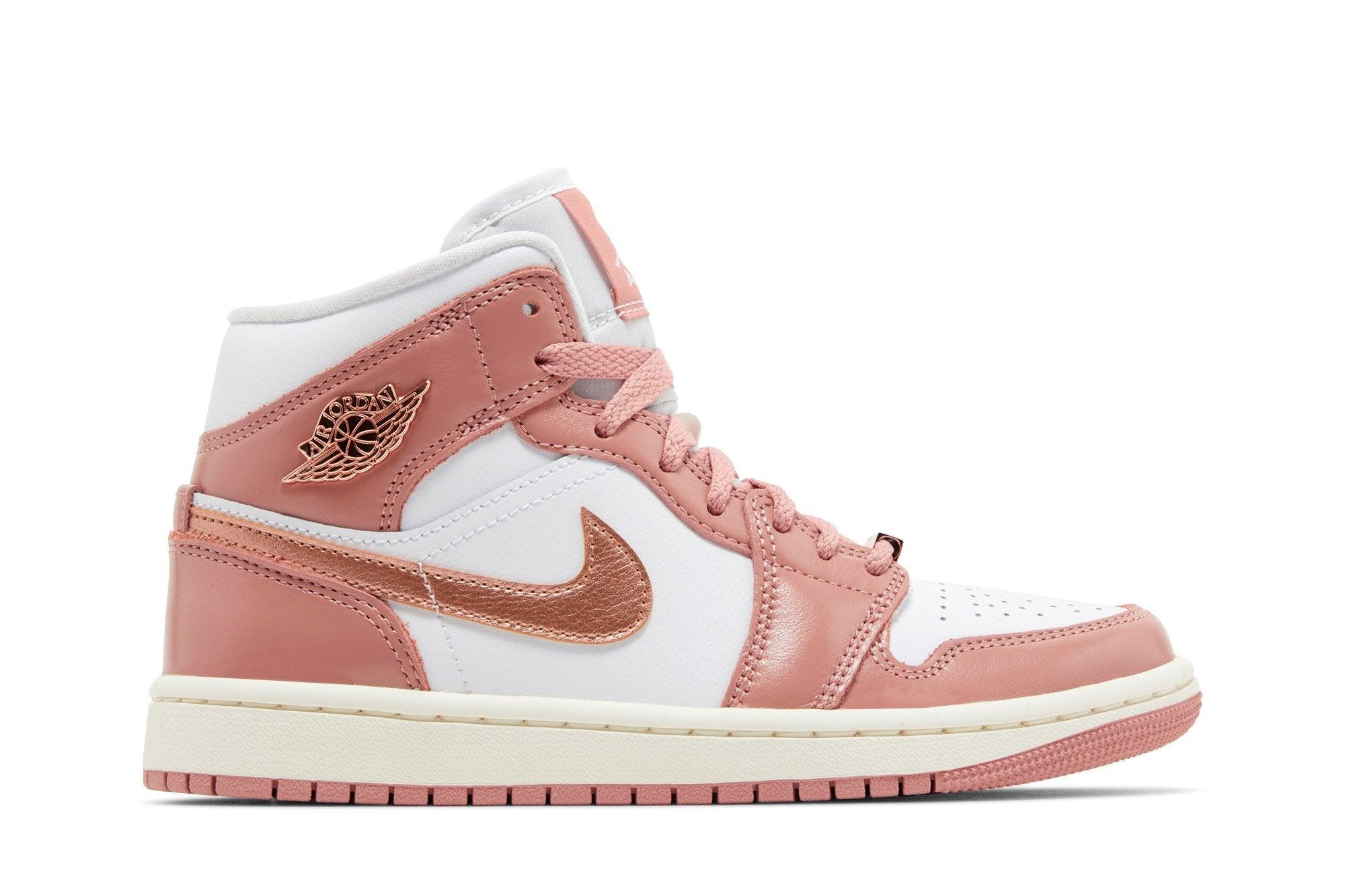 Air Jordan 1 Mid SE Rouge Stardust Blanc Rose