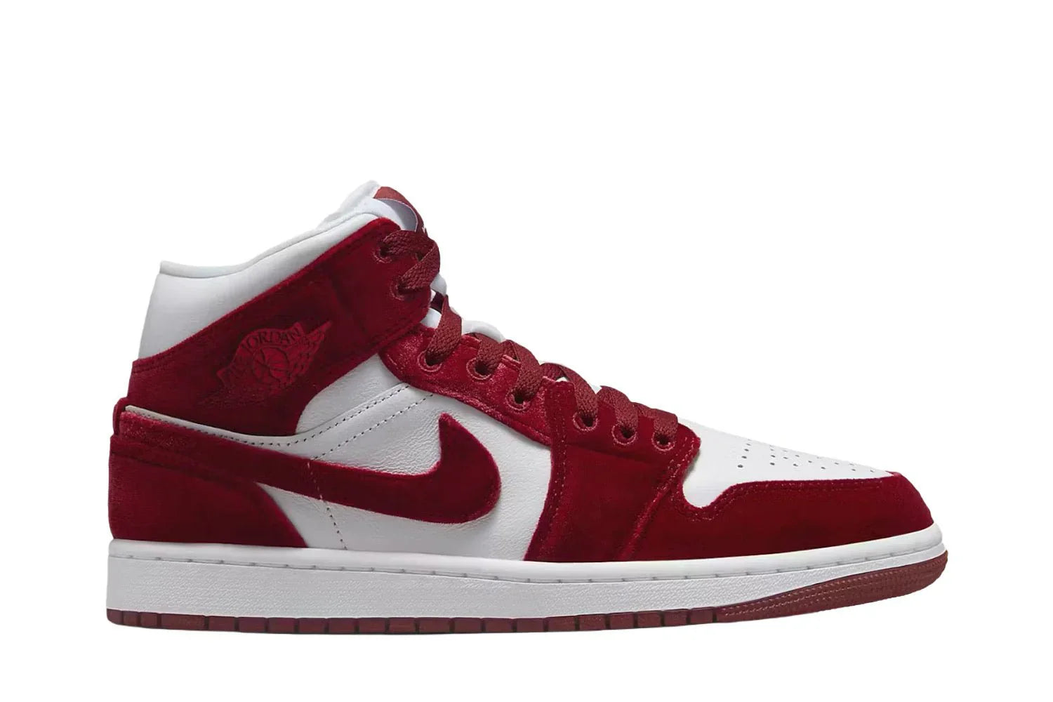 Air Jordan 1 Mid SE Rouge Velours Rouge