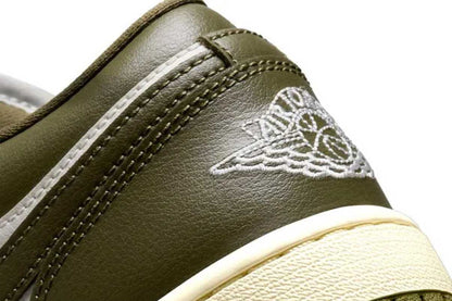Air Jordan 1 Low Medium Olive Vert