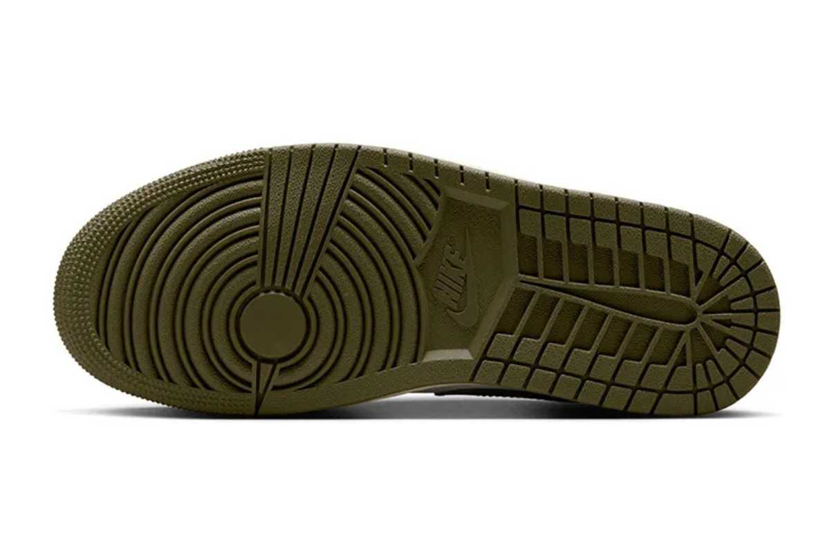 Air Jordan 1 Low Medium Olive Vert
