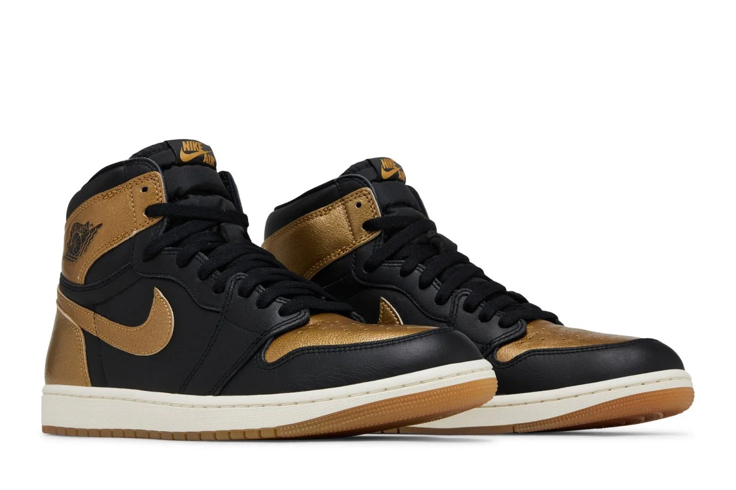 Air Jordan 1 High OG Noir Métallique Or