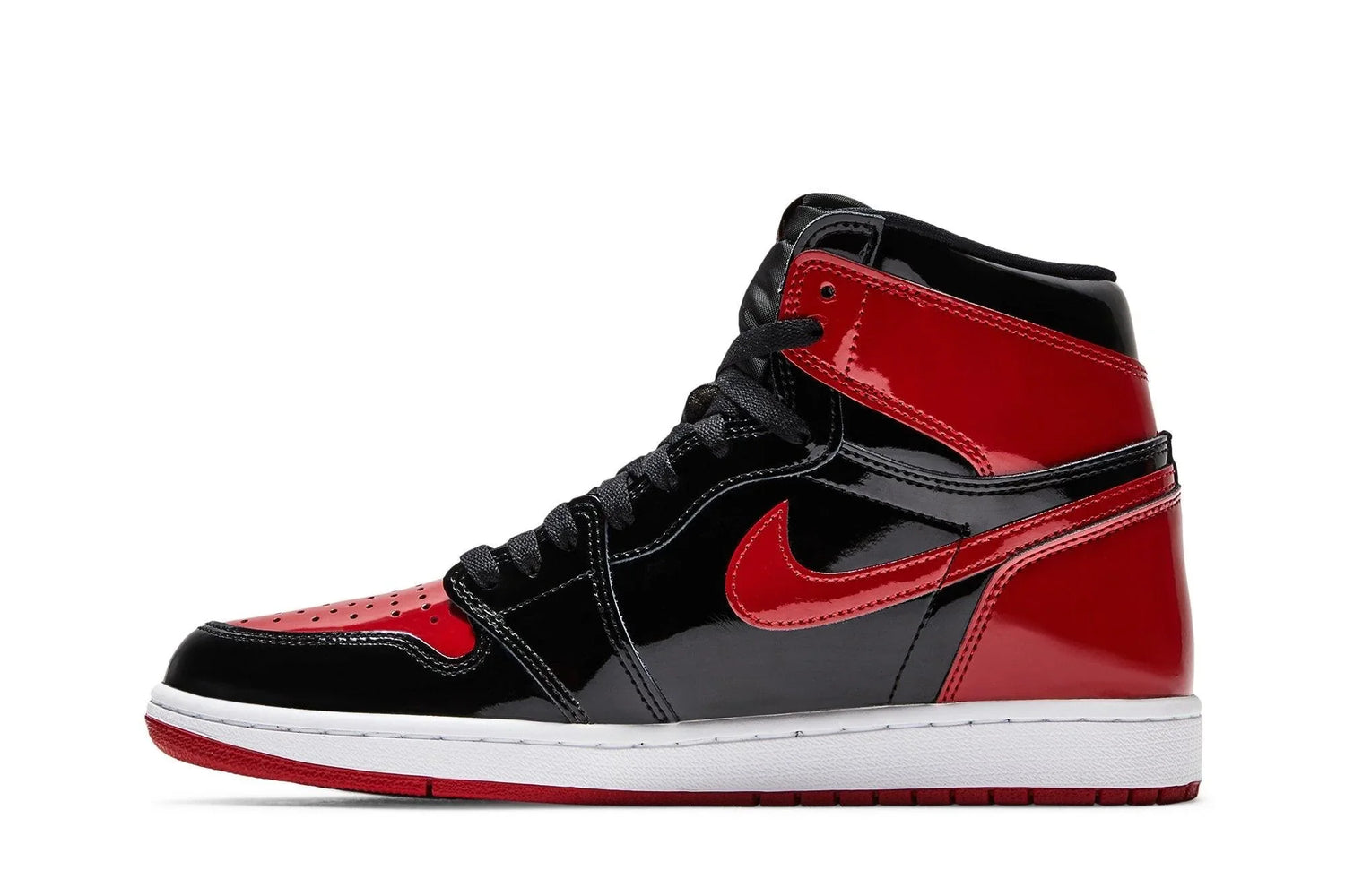Air Jordan 1 High Patent Bred Rouge
