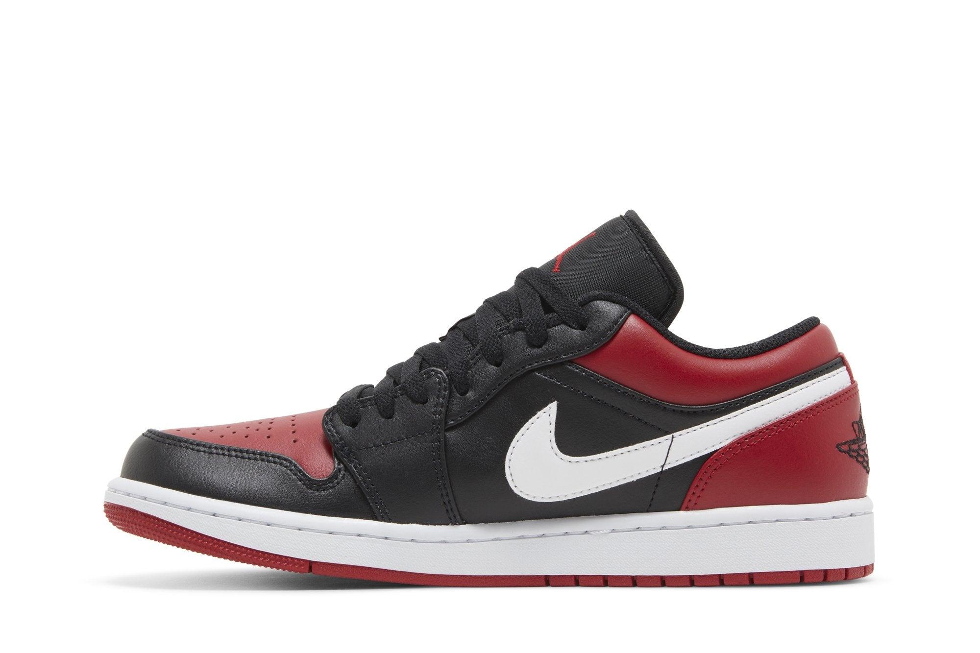 Air Jordan 1 Low Alternate Bred Toe Rouge
