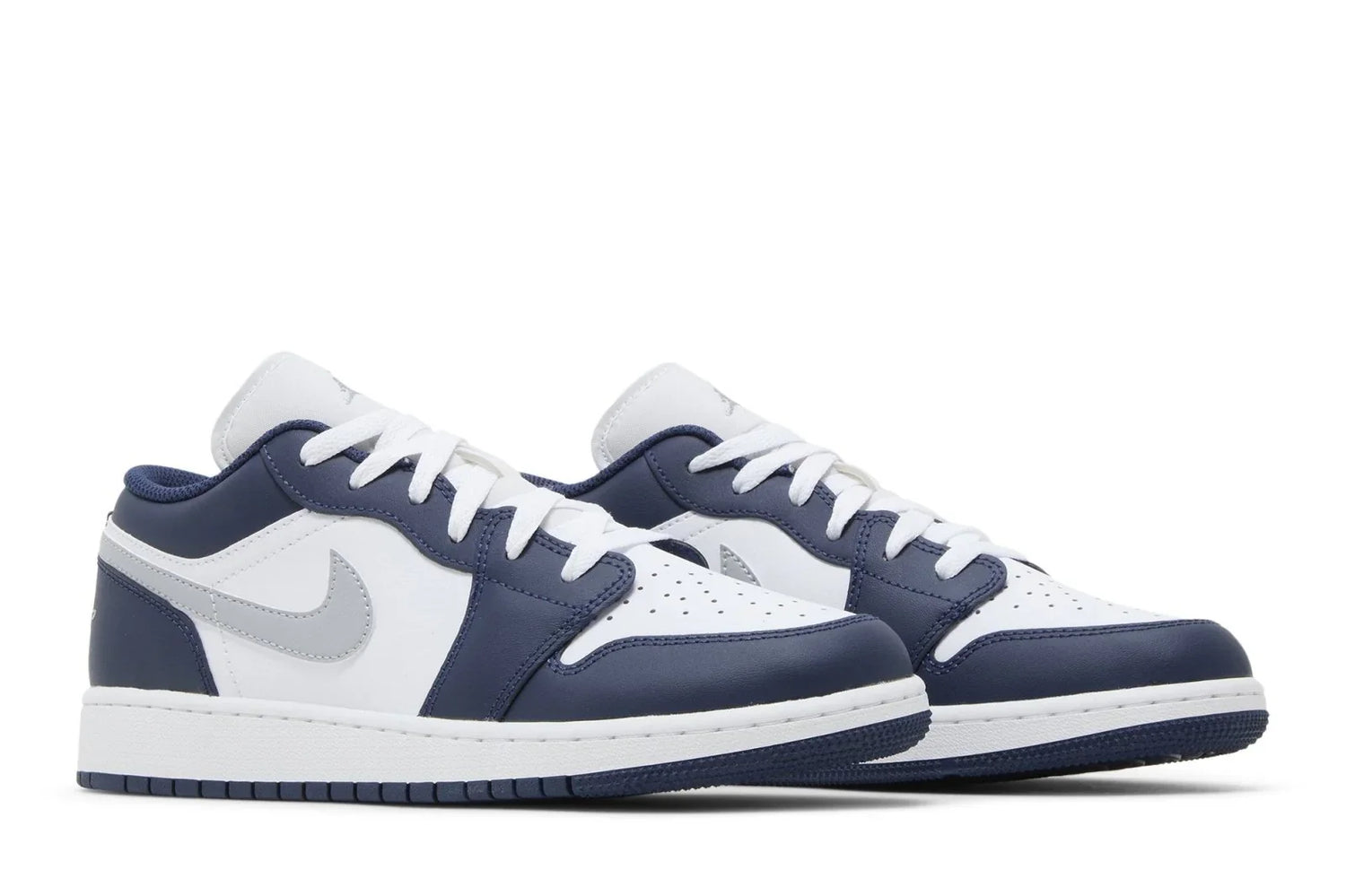 Air Jordan 1 Low Midnight Navy Gris Loup Bleu Marine
