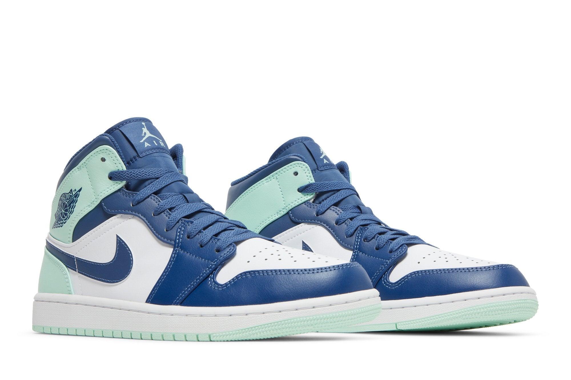Air Jordan 1 Mid Aqua Bleu Teinte Vert