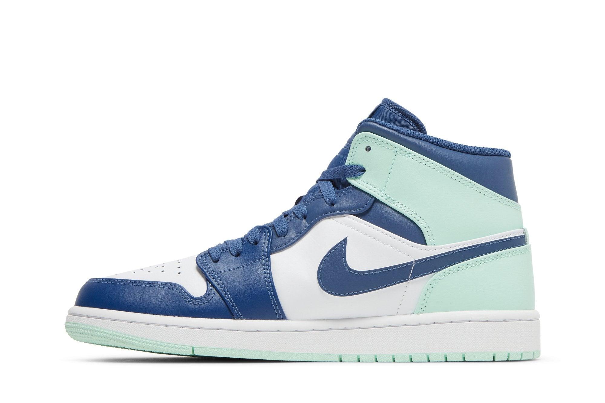 Air Jordan 1 Mid Aqua Bleu Teinte Vert