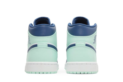 Air Jordan 1 Mid Aqua Bleu Teinte Vert