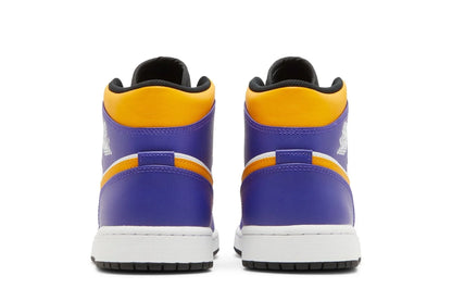 Air Jordan 1 Mid Lakers Violet/Jaune