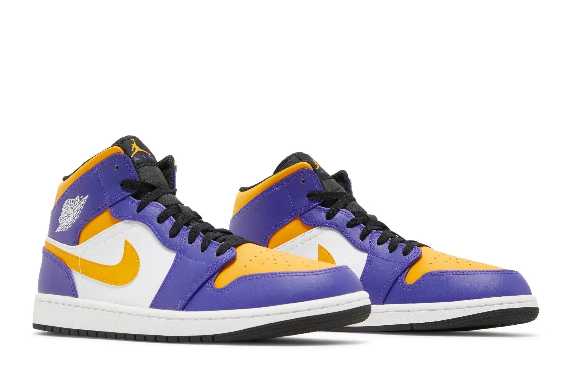 Air Jordan 1 Mid Lakers Violet/Jaune