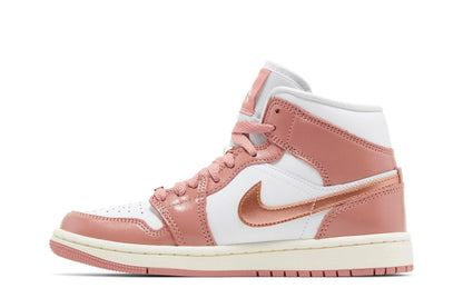 Air Jordan 1 Mid SE Rouge Stardust Blanc Rose