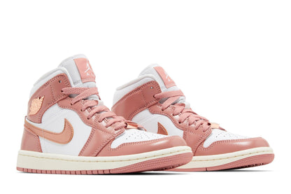 Air Jordan 1 Mid SE Rouge Stardust Blanc Rose
