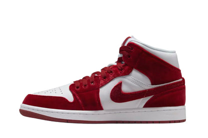 Air Jordan 1 Mid SE Rouge Velours Rouge