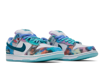 Nike SB Dunk Low x Futura Skateboard Bleached Aqua Bleu